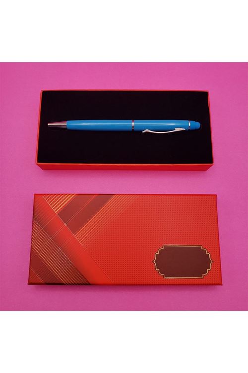 Kutulu Metal Turkuaz Kalem