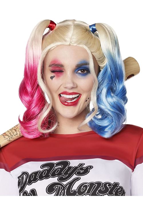 Suicide Squad Harley Quinn Kostüm Peruk