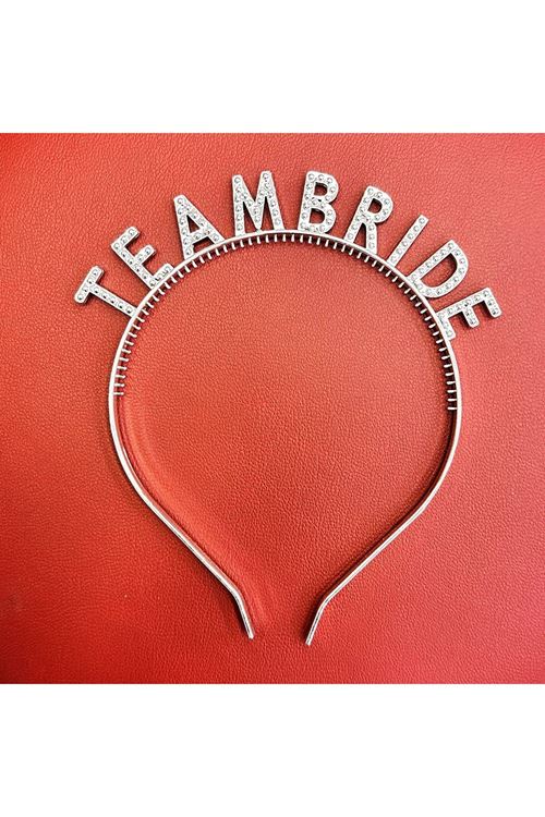 Gümüş Renk Team Bride Taç – Gelin ve Nedime Tacı