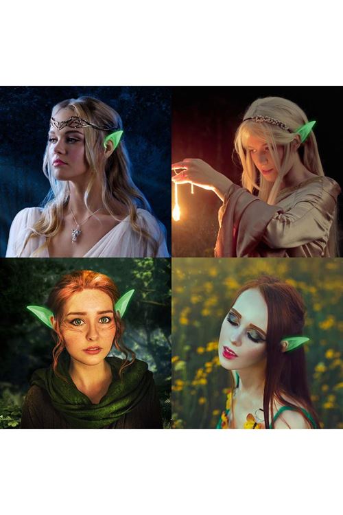 Karanlıkta Yanan Fosforlu Lateks Elf Kulağı 1 Çift