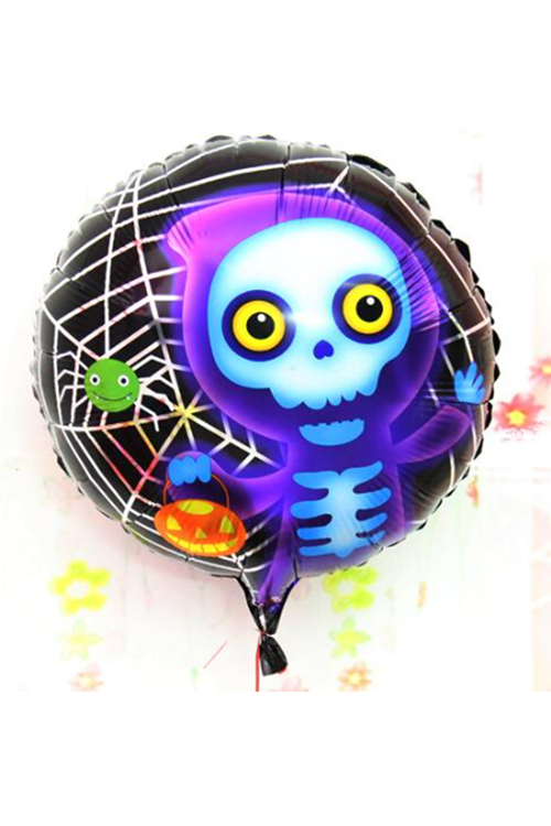 Halloween İskelet Hayalet Folyo Balon 18 inç