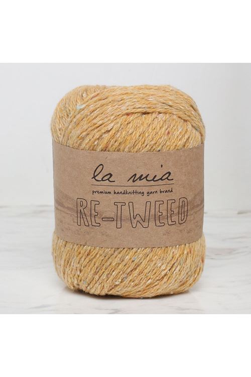 La Mia Re-Tweed Sarı Melanj El Örgü İpi - L124 - 34413