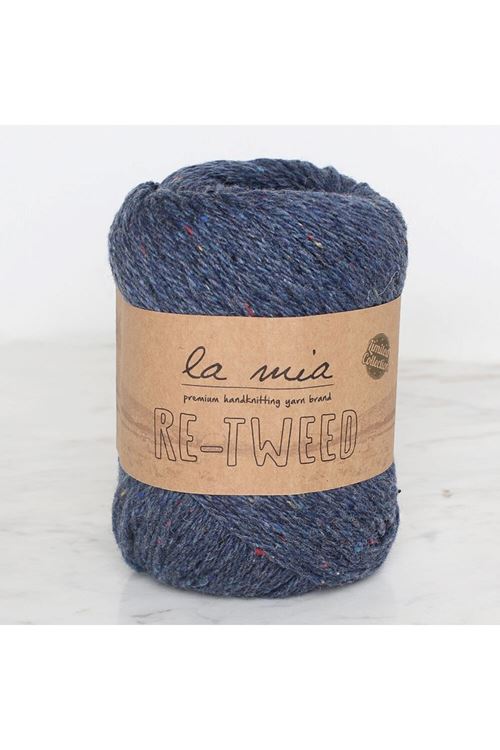 La Mia Re-Tweed Lacivert Melanj El Örgü İpi - L108 - 34412
