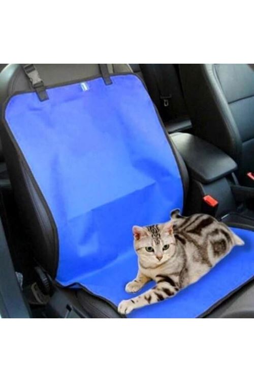 BUFFER® Evcil Hayvan Araç Arka Koltuk Kılıfı - Mavi (Taşıma Çantası Hediye)