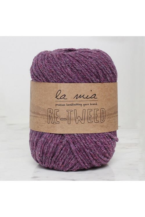 La Mia Re-Tweed Mor Melanj El Örgü İpi - L143 - 34408