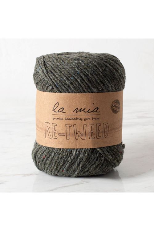 La Mia Re-Tweed Yeşil Melanj El Örgü İpi - L131 - 34405