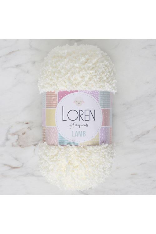 Loren Lamb Açık Krem El Örgü İpi - R019 - 34419