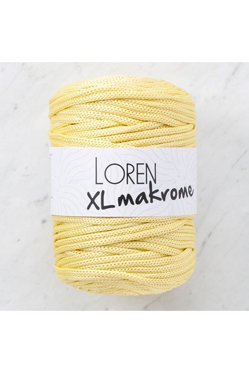 Loren XL Makrome Sarı El Örgü İpi - R039 - 33704