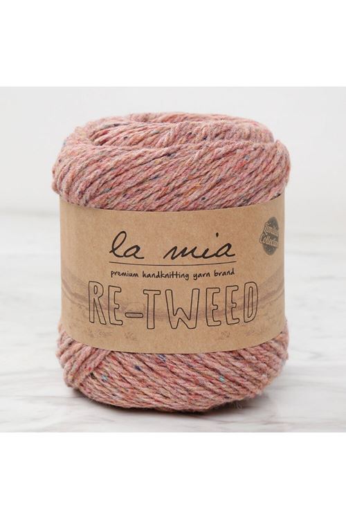 La Mia Re-Tweed Gül Kurusu Melanj El Örgü İpi - L1