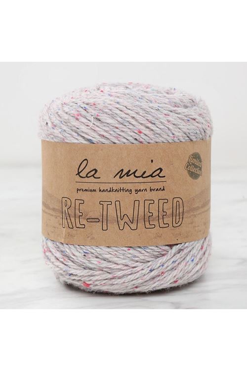 La Mia Re-Tweed Açık Gri Melanj El Örgü İpi - L156