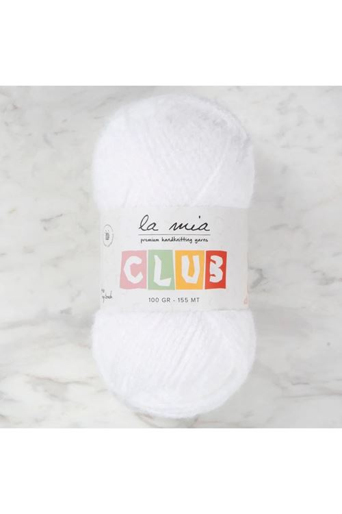 La Mia Club Beyaz El Örgü İpi - 601