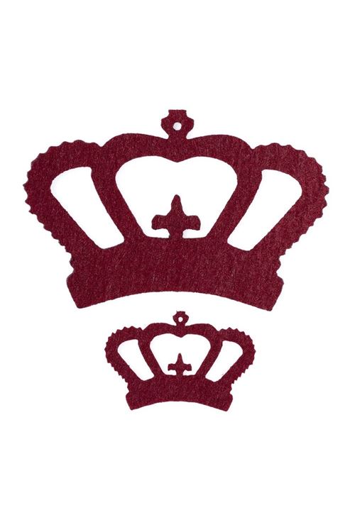 La Mia 10 lu Bordo Taç Keçe Motifler - FS314-M14