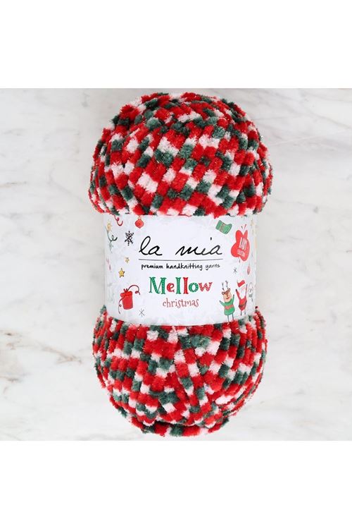 La Mia Mellow Christmas Altın Simli El Örgü İpi -