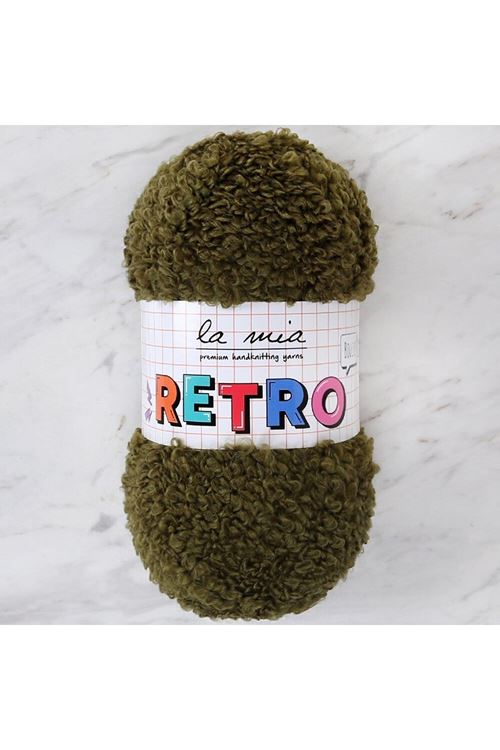 La Mia RETRO Asker Yeşili El Örgü İpi - LM8001