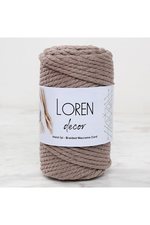 Loren Decor 3 Büküm Makrome İpi Vizon  - L143