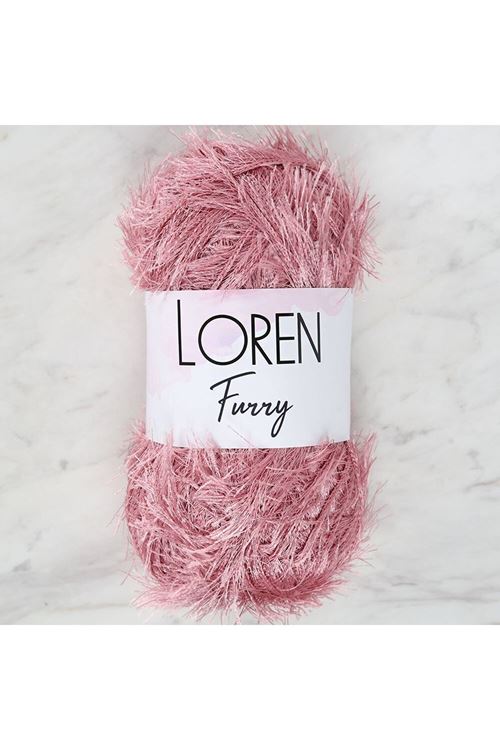 Loren Furry Gül Kurusu El Örgü İpi - RF028