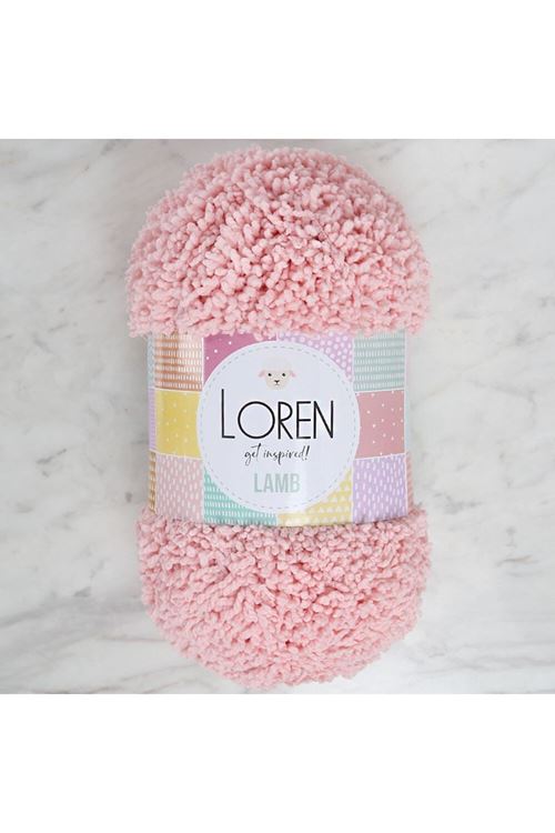 Loren Lamb Pembe El Örgü İpi - R079