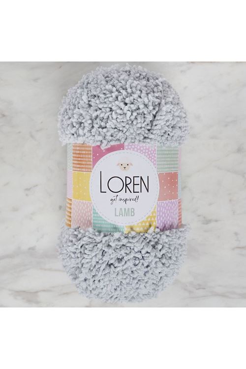 Loren Lamb Açık Gri El Örgü İpi - R044