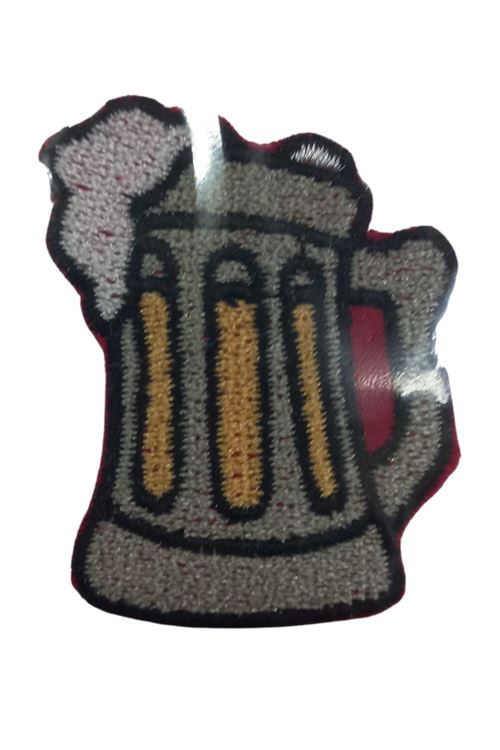 Aplike Ütü İle Yapışan Bira Bardağı Arma 3x3 cm