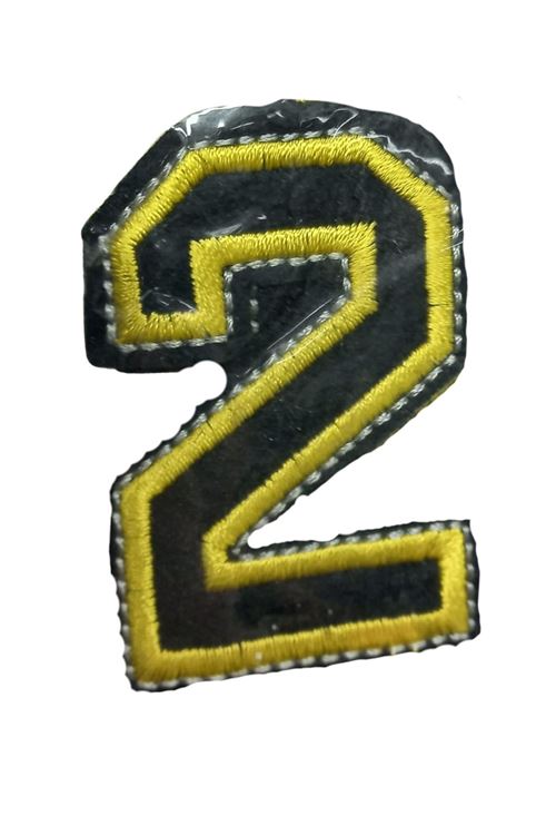 Aplike Ütü İle Yapışan 2 Rakamı Arma 2x4 cm