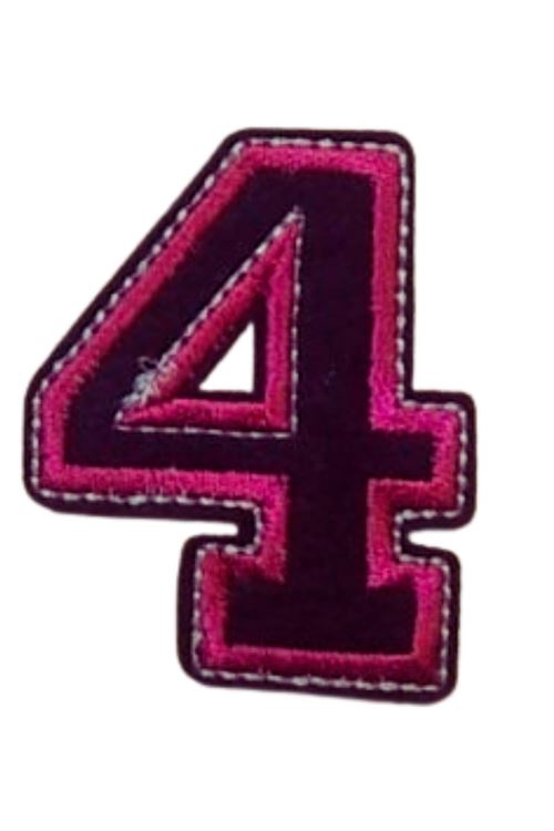 Aplike Ütü İle Yapışan 4  Rakamı  Arma 4x4 cm