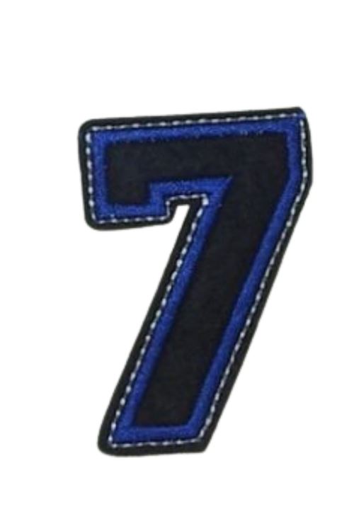 Aplike Ütü İle Yapışan 7  Rakamı  Arma 2x5 cm