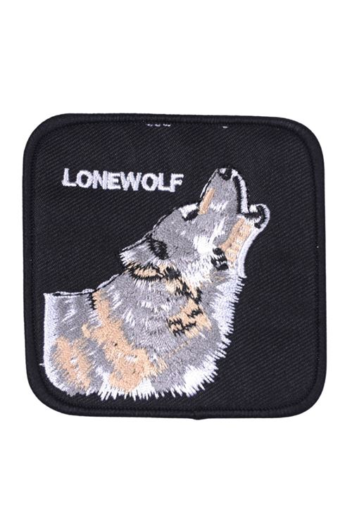 Aplike Ütü İle Yapışan Siyah Kurt Arma 6x4 cm