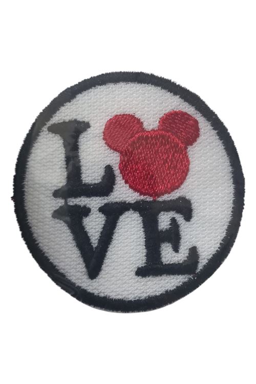 Aplike Ütü İle Yapışan Love Pati Arma 4 cm