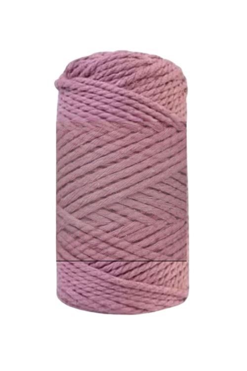 Pamuk Makrome 4 mm İp  Gül Kurusu
