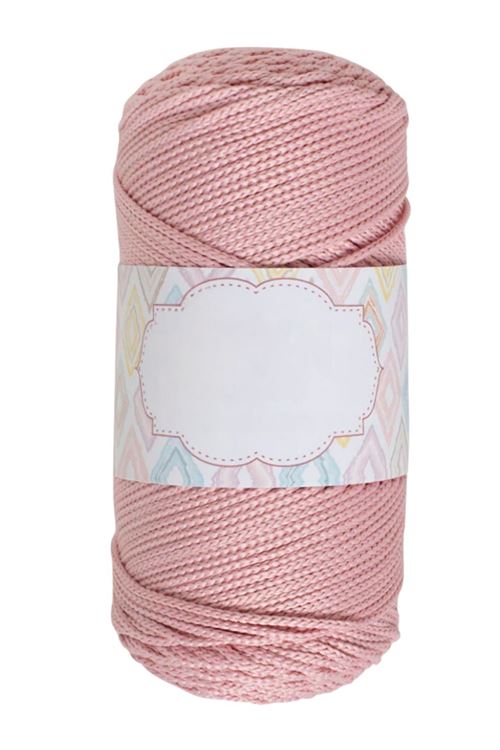 Makrome İpi 3mm Polyester Açık Pembe