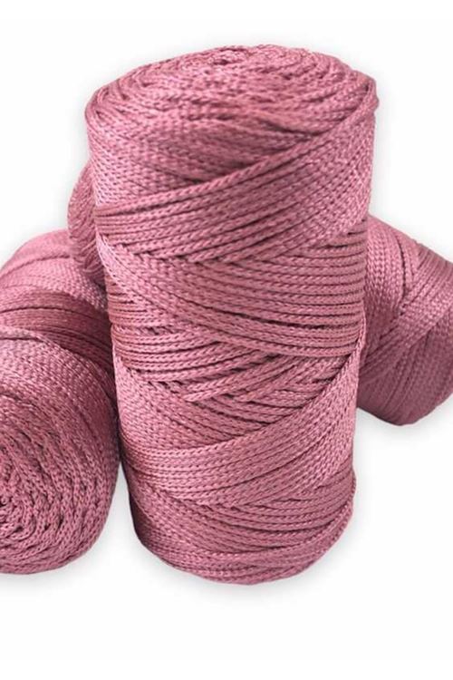 Makrome İpi 3mm Polyester Gül Kurusu