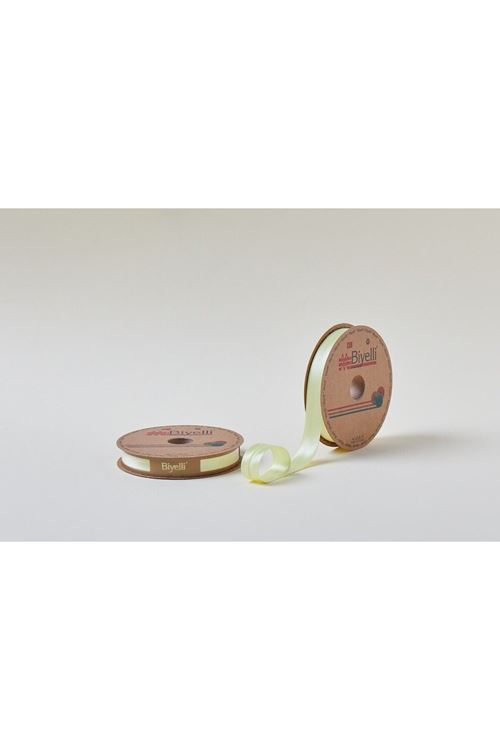 Biye Saten Katlı 006 Sarı 2 cm 25 Metre %100 Polyester