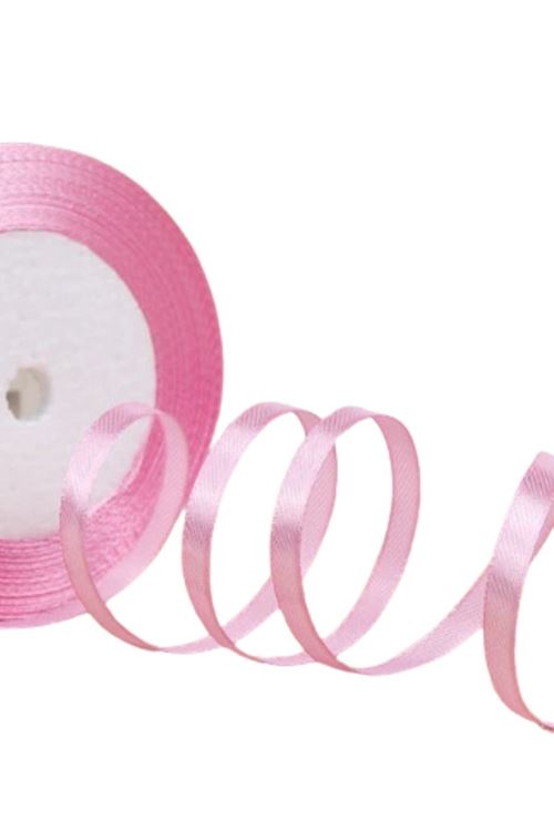 Saten Kurdele 3 cm 10 Metre Toz Pembe