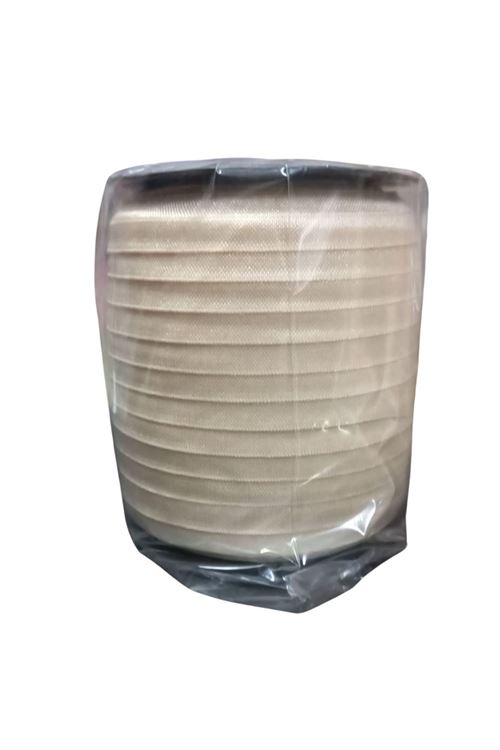 Çamaşır Lastiği Düz 1 cm  1 Metre Krem