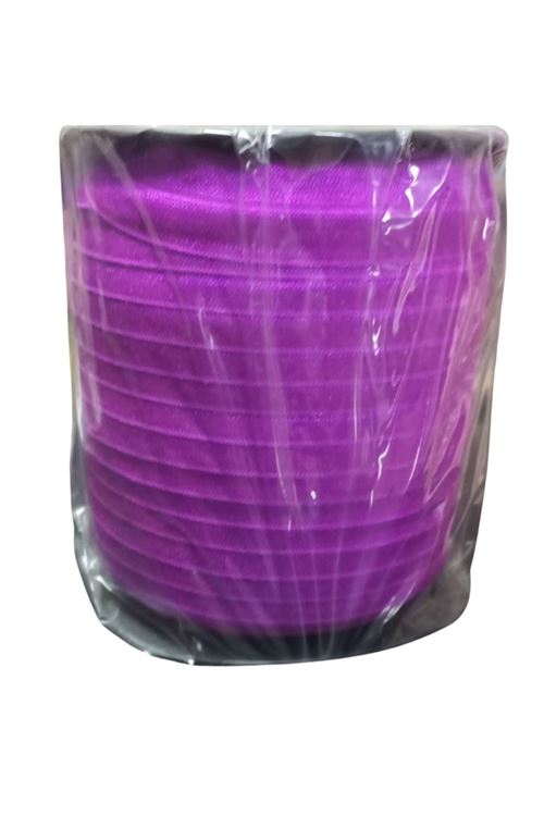 Çamaşır Lastiği Düz 1 cm  75 Metre 1 Top Mor
