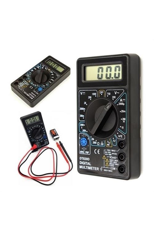 BUFFER® Dijital Avometre Multimetre Ölçü Aleti Akım Voltaj Direnç Ölçer