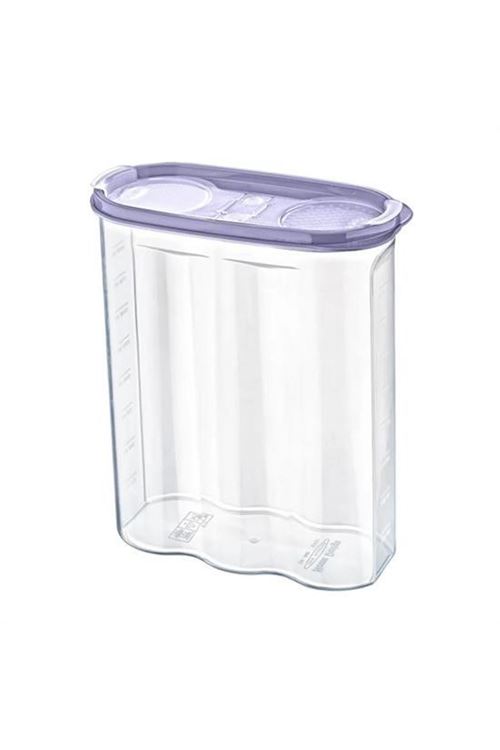 BUFFER® 2 Kapaklı Ölçekli Erzak Kuru Gıda Saklama Kutusu Kabı 2,4 Litre-SA940