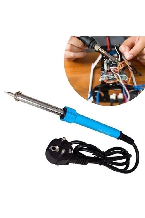 Buffer® 40w Plastik Saplı Elektrikli Döner Başlıklı Havya Kalemi Elektrikli Döner Başlı Lehim Kalemi