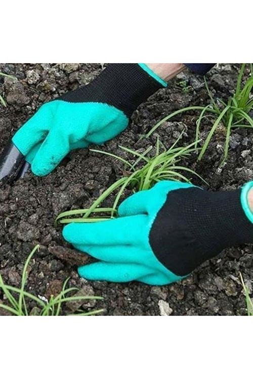 BUFFER® Toprak Kazma Ekme Çapalama İçin Korumalı Bahçe Bahçivan Eldiveni