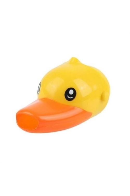 BUFFER® Çocuklar İçin Eğitici ve Güvenli Musluk Uzatıcı Genişletici Başlık Aparatı Ördek Figürlü