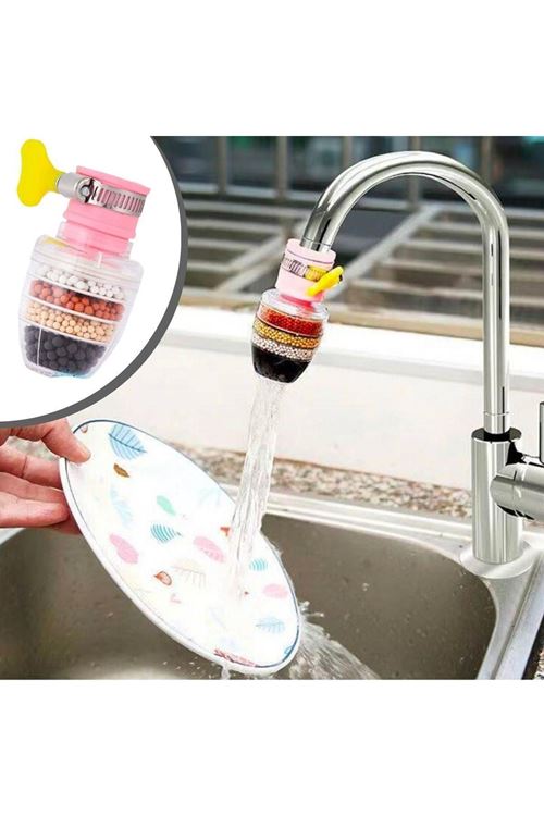 BUFFER® 6 Katmanlı Musluk Ucu Filtreli Su Tasarruflu Hijjenik Musluk Başlığı