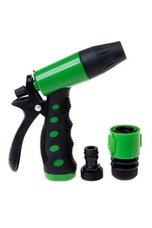 BUFFER® 2 Fonksiyonlu 3lü Bahçe Tarla Otomatik Sulama Tabancası Seti Hortum Bağlantısı Aparatı