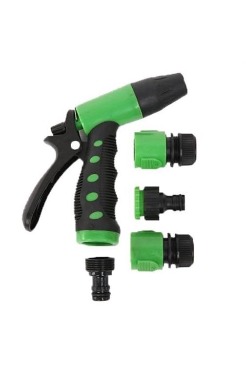 BUFFER® 2 Fonksiyonlu 5li Bahçe Tarla Otomatik Sulama Tabancası Seti Hortum Bağlantısı Aparatı