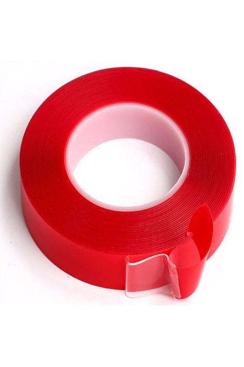 BUFFER® 2 Metre Şeffaf Ekstra Güçlü Banyo Mutfak Posta Ofis Çift Taraflı Akrilik Silikon VHB Bant