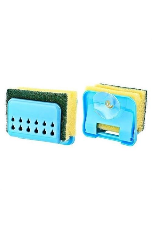 BUFFER® Pratik Mutfak Lavabo Vantuzlu Bulaşık Süngeri Askısı Aparatı