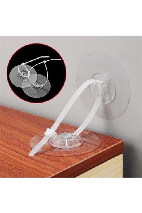 BUFFER® Yapışkanlı Eşya Sabitleyici Aparat Deprem Güvenliği Çocuk Koruma Sabitleme Aparatı 1 Çift