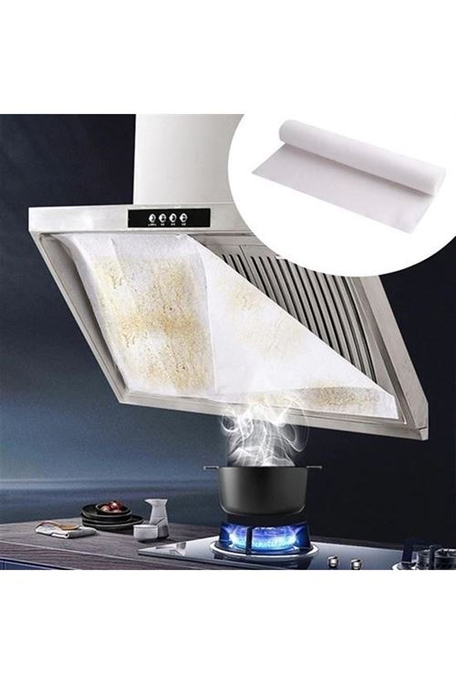 BUFFER® 2li Yağ Emici Duman Önleyici Pratik Mutfak Davlumbaz Koruyucu Dayanıklı Yedek Filtre 45x90cm