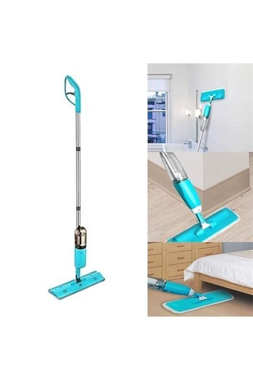 BUFFER® Döner Başlıklı Spreyli Mop Parke Ahşap Fayans Temizleyici Su Hazneli Sihirli Paspas