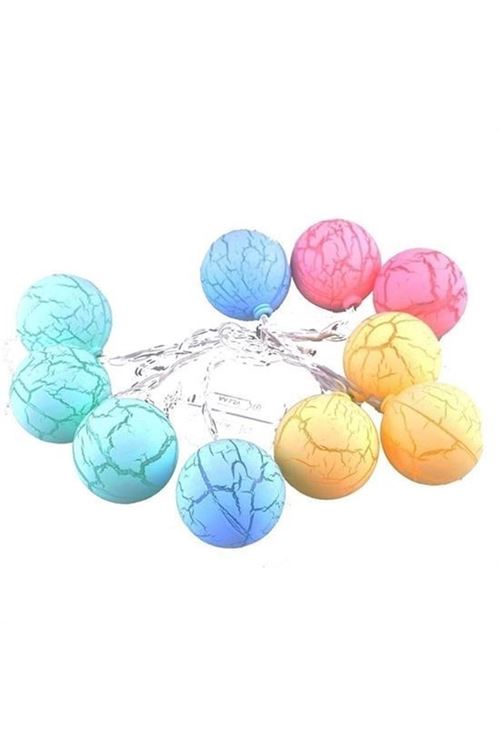 BUFFER® Dekoratif Minik 10 Toplu Ledli  Dekoratif Dolama Renkli Led