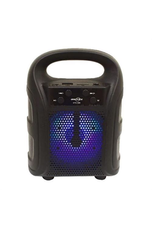 Tutmalı Mini Hoparlör Işıklı Taşınabilir Bluetooth Wireless Radyolu Sd Kart ve USB Girişli Hoparlör